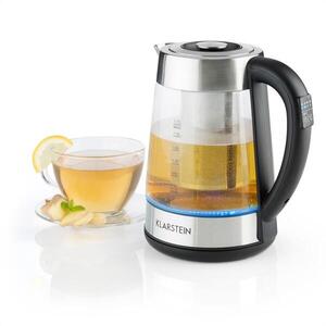 Imagine Klarstein Ostfriese 2-in-1, fierbator 1, 7L 2200W 4 nivele de temperatură, schimbare a culorii , LED , din oțel inoxidabil sisticlă