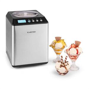 Imagine Klarstein VANILLY SKY FAMILY, aparat pentru producerea de înghețată și iaurt înghețat, 250 W, 2, 5 l, argintiu