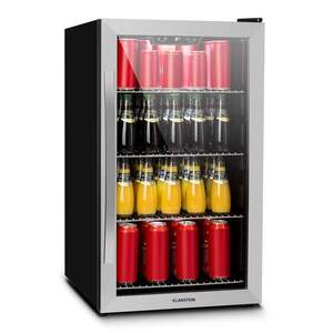 Imagine Klarstein Beersafe 4XL, frigider, pentru băuturi, 124l, 0-10°C, sticlă, G, oțel inoxidabil