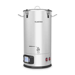 Imagine Klarstein MAISCHFEST, cazan pentru malț, 5 piese, 1500 W / 3000 W, 25 l, lcd tactil, oțel inoxidabil
