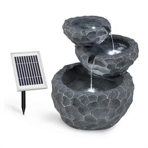 Imagine Blumfeldt Murach fântână cu cascadă, alimentare cu acumulator, 2 kW, panou solar, 3 LED-uri