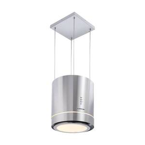 Imagine Klarstein Tron Ambience hotă insulă Ø38cm recirculare 540m³/h LED inox