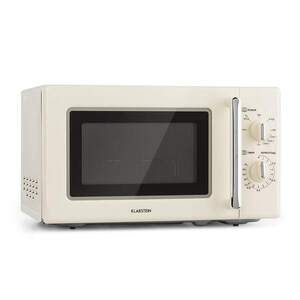 Imagine Klarstein Caroline, cuptor cu microunde 20l 700/1000 W Ø 25.5 cm QuickSelect retro crem
