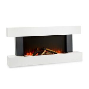 Imagine Klarstein Studio Light & Fire 1, șemineu electric, 1000/2000 W, MDF, telecomandă, alb