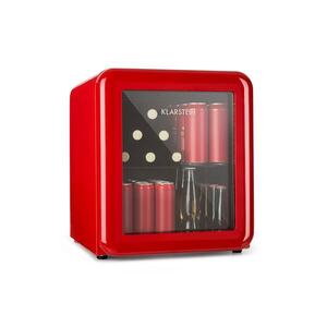 Imagine Klarstein PopLife, frigider pentru băuturi, frigider, 48 litri, 0 - 10 °C, design retro, roșu