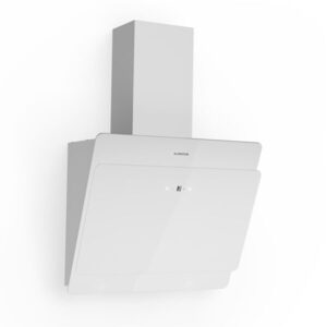 Imagine Klarstein Aurica 60, hotă de aspirație, 60 cm, 607 m³/h, LED, tactil, sticlă, albă