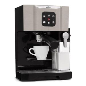 Imagine Klarstein Bella Vita, aparat de cafea, 1450 W, 20 bar, spumă de lapte, 3 în 1, gri