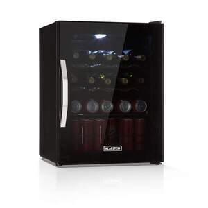 Imagine Klarstein Beersafe L Onyx, frigider pentru băuturi, E, LED, grătare metalice, ușă din sticlă