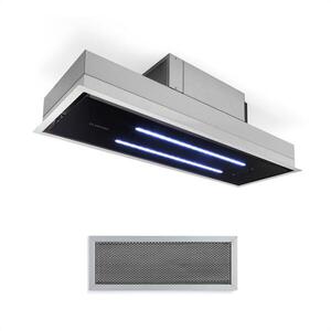 Imagine Klarstein High Line, hotă de tavan, 90 cm, 410 m³/h, 75 W, 3 niveluri, telecomandă, negru