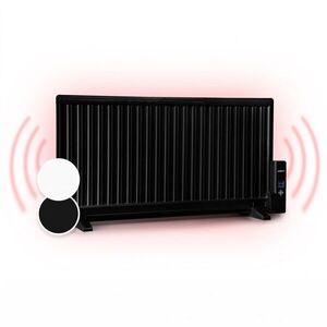 Imagine OneConcept Wallander, radiator cu ulei, 1000 W, termostat, încălzire cu ulei, design ultraplat, negru