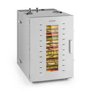Imagine Klarstein Master Jerky 16 deshidrator 1500W 40-90 °C timer 15h oțel inoxidabil