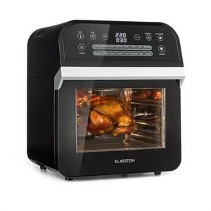 Imagine Klarstein AeroVital Cube, friteuză pe aer cald, 1600 W, 12 l, timer, 16 programe, negru