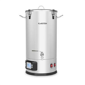 Imagine Klarstein Maischfest, ceainic, 5 părți, 1500 / 3000 W, 30 l, LCD, din oțel inoxidabil