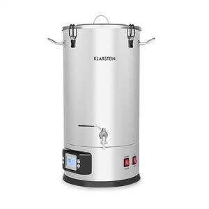 Imagine Klarstein Maischfest, boiler, 5 părți, 1500 / 3000 W, 35 l, LCD, din oțel inoxidabil