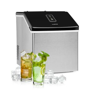 Imagine Klarstein Clearcube mașină de gheață cuburi clare 13kg/24h inox negru