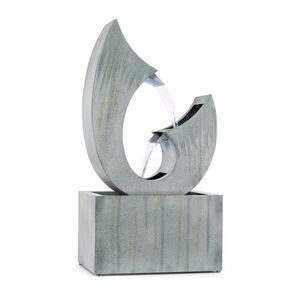 Imagine Blumfeldt Trumpet, fântănă de grădină, pompă 8 W, LED-uri, galvanizat