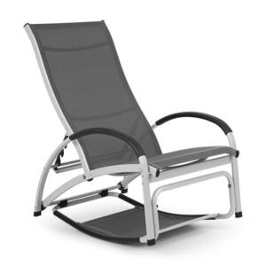 Imagine Blumfeldt Beverly Wood, leagăn de soare, scaun balansoar, aluminiu, gri