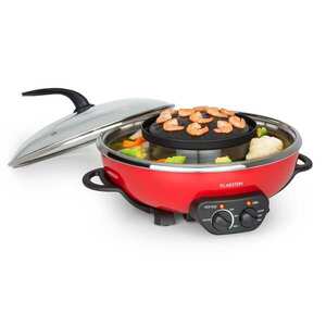 Imagine Klarstein Szechuan Hot Pot și plită grill 5l, 1350 W, 600 W roșu