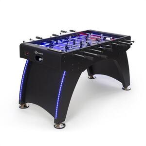Imagine KLARFIT Arrowhead, fotbal de masă, 117 x 68, iluminare cu LED, numărare automată a golurilor, negru