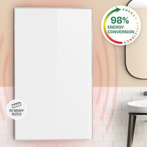 Imagine Klarstein Wonderwall Air 60, încălzitor cu infraroșu, 60 x 101 cm, 600 W, montat pe perete, telecomandă, alb