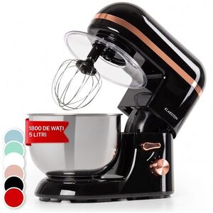Imagine Klarstein Bella Elegance, robot de bucătărie, 1800W, 1, 7 HP, 6 nivele, 5 litri, negru