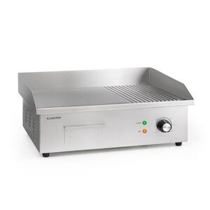 Imagine Klarstein Grillmeile 3000GR, grătarul electric, 3000 W, placă de grill, 54, 5 x 35 cm, neted/striat