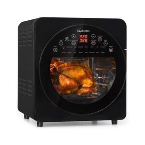 Imagine Klarstein AeroVital, easy touch, friteuză cu aer cald, 1700W, 14l, 16 programe, neagră
