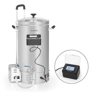 Imagine Klarstein Brauheld Pro, cazan de malț, 2500 W, 30 l, 30 - 100 ° C, pompă de circulație, oțel inoxidabil