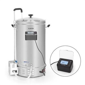 Imagine Klarstein Brauheld Pro, cazan de malț, 2500 W, 35 l, 30 - 100 ° C, pompă de circulație, oțel inoxidabil