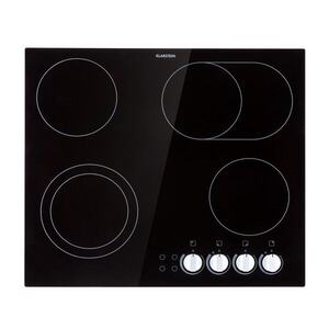 Imagine Klarstein EasyCook, plită din sticlă ceramică, 6100 W, buton rotativ, negru