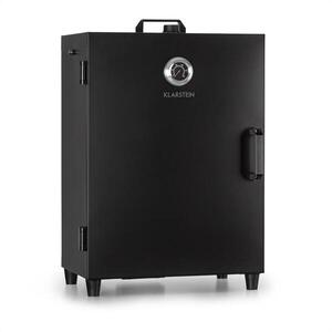 Imagine Klarstein Flintstone, afumătoare, cuptor cu fum, 1600 W, termometru, oțel inoxidabil, negru