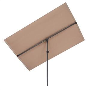 Imagine Blumfeldt Flex-Shade XL, umbrelă de soare, 150 x 210 cm, poliester, UV 50, maro deschis
