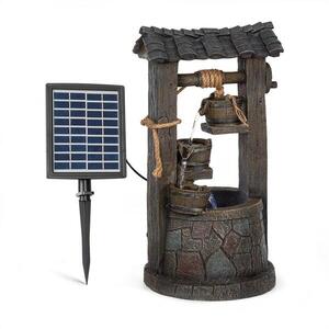 Imagine Blumfeldt Speyer fântână de grădină cu cascadă, 4 trepte, acumulator 2, 8W, LED solar