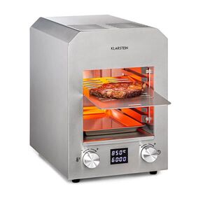 Imagine Klarstein Hannibal grătar de înaltă temperatură pentru interior 2.200W 850°C inox argintiu