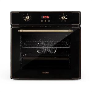 Imagine Klarstein Elizabeth, cuptor încorporat, design retro, 6 funcții, 50 - 250 ° C, negru