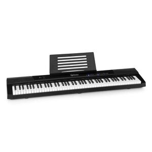 Imagine SCHUBERT Preludio Pian electronic 88 de clape cu pedală de susținere a vitezei negru