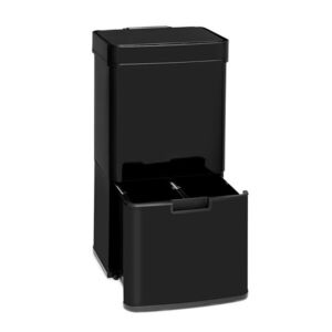 Imagine Klarstein Touchless Black Steel Steel, coș de gunoi, senzor, 72 l, negru