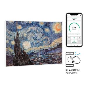 Imagine Klarstein Wonderwall Air Art Smart, încălzitor cu infraroșu, 80 x 60 cm, 500 W, aplicație, stele