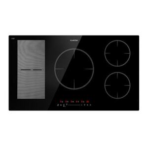 Imagine Klarstein Delicatessa 90 Hybrid, plită încorporată, inducție, 5 zone, 7400 W, neagră