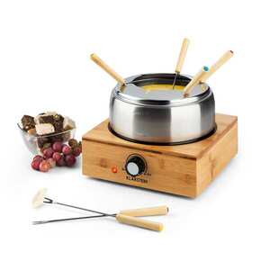 Imagine Klarstein Bambus Fondue, oala din otel inoxidabil, 800W