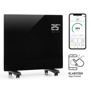 Imagine Klarstein Bornholm Single Smart, încălzitor cu convecție, 1000 W, control prin aplicație, negru