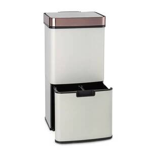 Imagine Klarstein Royal Trash Rose Gold, coș de gunoi cu senzor, 72 l, oțel inoxidabil, roz auriu