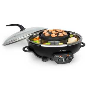 Imagine Klarstein Szechuan, 2 în 1 hot pot și grătar, volum de 5 l, 1350 W, 600 W, negru