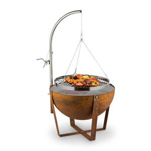 Imagine Blumfeldt Blum Fire Globe, focar cu gratar, Ø60cm, otel