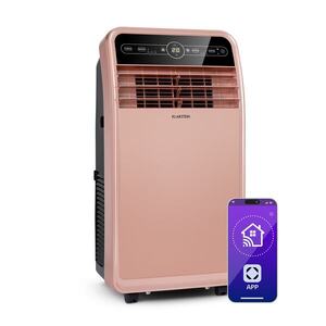 Imagine Klarstein Metrobreeze New York Smart 12k, aer condiționat portabil, 12000 BTU / 3, 5 kW, clasa energetică A, telecomandă, roz-auriu