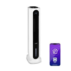 Imagine Klarstein Polar Tower Smart, ventilator, răcitor de aer, 7L, 85W, telecomandă, 5 cutii de răcire