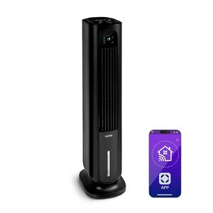 Imagine Klarstein Polar Tower Smart, ventilator, răcitor de aer, 7L, 85W, telecomandă, 5 cutii de răcire