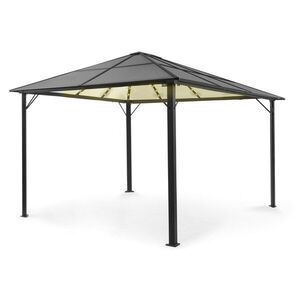 Imagine Blumfeldt Pantheon Solid Sky Ambient Solar, pavilion cu acoperiș, 3 × 4 m, policarbonat, aluminiu, iluminat