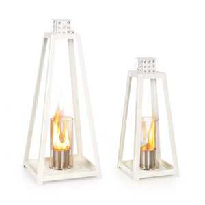 Imagine Blumfeldt Fiamme Triangolo, felinare etanol, set 2 piese, arzator din otel inoxidabil, 0, 3 litri, timp de ardere 4 ore