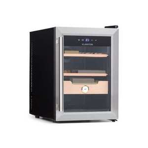 Imagine Klarstein El Presidente 37, Humidor pentru trabucuri, 37L, 2 sertare, 1 compartiment din lemn de cedru